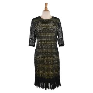 3/4 Sleeve Flapper Style Dress Size 18